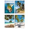 Falinaptár Tropical beaches 315x450 mm spirálozott, reklámfelület: 70mm