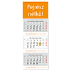 Dayliner speditőr naptár 330x880mm 3 tömb 3 hónap Fejrész nélkül SP-3 2024