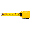 Deli Tools EDL9025Y mérőszalag 5m / 25mm, sárga