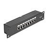 Delock 10 Kapcsolókészülékes patch panel 8 porttal Cat.6