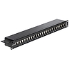 Delock 19 Patch Panel 24 portos Cat.6 fekete (43298)