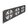 Delock 19 rack takaró 3 ventilátor számára 120 x 120 mm méretű 3U sötétszürke