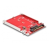 Delock 2.5 átalakító U.3 SFF-8639 - M.2 NVMe M aljzat - 7 mm