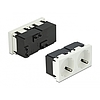 Delock 45 x 45 mm méretű, 2 modulos 45 elrendezésű Easy 45 földelt hálózati csatlakozóaljzat