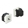 Delock 45 x 45 mm méretű, 45 elrendezésű Easy 45 földelt hálózati csatlakozóaljzat (81422)