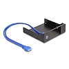 Delock 5.25 fém beszerelési keret USB 5 Gbps Hub-bal Slim Bay Mobile Rack-hez
