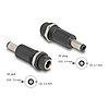 Delock Adapter, DC 5,5 x 2,5 mm-csatlakozóhüvely, DC 5,5 x 2,1 mm méretű apa