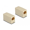 Delock Adapter RJ45 anya - RJ45 anya UTP bézs