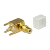 Delock Adapter, SMC hüvely 90 fokban ívelt PCB (65851)