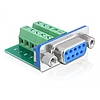 Delock Adapter Sub-D 9 pin anya > terminál blokk 10 pines (65268)