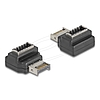 Delock Adapter USB 10 Gbps E-típusú A kulcs apa anya hajlított