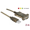 Delock Adapter, USB 2.0 A-típusú > 1 db soros DB9 RS-232 (64073)