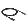 Delock Adapter USB 2.0 A-típusú csatlakozó - 1 x soros RS-232 RJ45 csatlakozó 1,8 m fekete