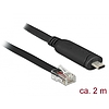 Delock Adapter USB 2.0 C-típusú apa > 1 x soros RS-232 RJ45 apa 2,0 m (63912)