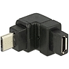 Delock Adapter USB 2.0 Micro-B apa > USB 2.0 Micro-B anya elforgatott végű (65669)