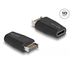 Delock Adapter USB 3.2 kulcs A apa -USB Type-C anya fekete (66059)