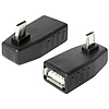 Delock adapter USB micro-B apa > USB 2.0-A anya, OTG, 270 -ban forgatott (65473)