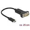 Delock Adapter, USB Type-C > 1 db soros DB9 RS-232 (63908)