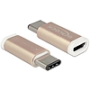 Delock Adapter USB Type-C 2.0 male (host) > USB 2.0 Micro-B female (device) coppery (65677)