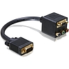 Delock Adapter VGA male to VGA + 3x Cinch female (65059)