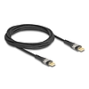 Delock Adat és gyors töltő kábel USB 2.0 USB Type-C apa-aoa átlátszó PD 3.0 100 W 2 m