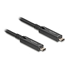 Delock Aktív optikai USB-C 8K Video + adat + PD kábel 8 m