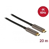 Delock Aktív optikai video kábel USB-C csatlakozóval 4K 60 Hz 20 m hosszú (84122)