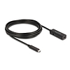 Delock Aktív USB 10 Gbps bővítő kábel USB Type-C 5 m hosszú