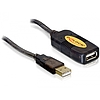 Delock aktív USB 2.0 hosszabbító kábel, 5 m. (82308)