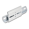 Delock Alumínium beépítő csipesz DIN sínhez 80,0 x 47,8 mm ezüst színű