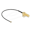 Delock Antenna kábel SMA 90 PCB anya válaszfali csatlakozóval apa I-PEX Inc., MHF I-dugó 1.13 15 cm menethossz 15 mm