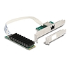 Delock Átalakító, M.2 aljzat B+M nyílással 1 x RJ45 10 Gigabit LAN