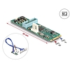 Delock Átalakító, M.2 aljzat B+M nyílással, csatlakozódugó - 2 x USB 5 Gbps A-típusú hüvely 50 cm hosszú kábellel