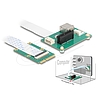 Delock Átalakító Mini PCIe apa - PCI Express x1 csatlakoztató hajlékony kábellel és USB porttal