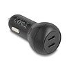 Delock autós töltő 2 x USB Type-C PD 3.0 40 W teljesítménnyel