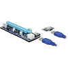 Delock Bővítőkártya PCI Express x1 > PCI Express x16, 60 cm-es USB-kábellel (41426)