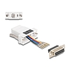 Delock D-Sub 15-tűs anya RJ12 anya összekötő adapter fehér