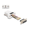 Delock D-Sub 15-tűs anya RJ45 anya összekötő adapter fehér
