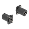 Delock D-típusú modul DisplayPort anya - anya 4K fekete