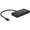 Delock Displayport 1.2-es elosztó 1 x mini Displayport-bemenet > 4 x Displayport-kimenet 4K (87693)