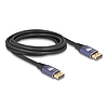 Delock DisplayPort kábel 8K 60 Hz 3 m lila fém