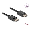 Delock DisplayPort kábel 8K 60 Hz 40 Gbps 2 m