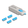 Delock DisplayPort port blokkoló szett DisplayPort anya portokhoz 4 db. + lezáró eszköz
