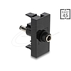 Delock Easy 45 modul DC 5.5 x 2.1 mm anya - DC 5.5 x 2.5 mm apa fekete