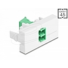 Delock Easy 45 modul LC Duplex anya LC Duplex anya, lézeres védelem flip belső zöld/fehér