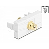 Delock Easy 45 modul RCA anya RCA anya aranyozott fehér / fehér