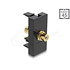 Delock Easy 45 modul RCA anya - RCA anya aranyozott fehér / fekete