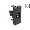 Delock Easy 45 modul RCA anya - RCA anya piros / fekete