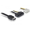 Delock eSATAp - SATA 22 tűs 3,5" HDD kábel, 1m (84412)