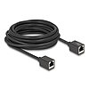 Delock Hálózat bővítő kábel RJ45 anya - RJ45 anya Cat.6A S/FTP 7,5 m fekete